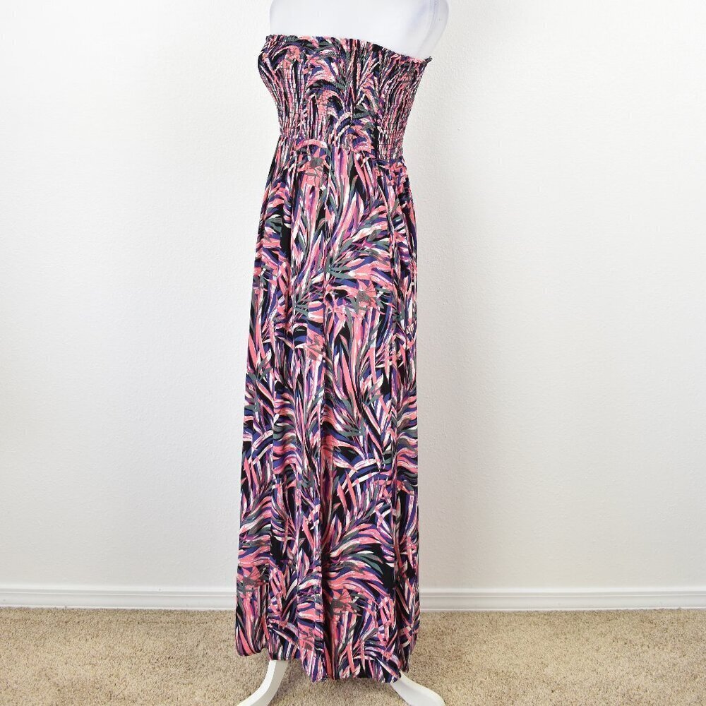 Evereve Hadley Strapless Maxi Dress Palm Print - XS - Picture 4 of 9